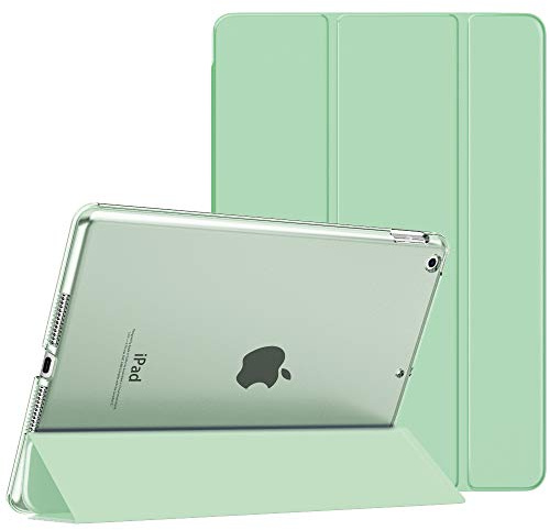 MoKo Smart hülle für iPad 9./8./7. Generation 10,2 Zoll, Grün | Ultradünne leichte Schutzhülle mit transluzenter Rückseite und Auto Schlaf/Wach Funktion für iPad 2021/2020/2019