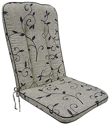 OUTLIV. Hochlehnerauflage Romeo Elegance, Dralon, Witterungsbeständig, Wasserabweisend, für MBM Romeo Elegance, 109x48x5 cm, Beige Schwarz Ranke