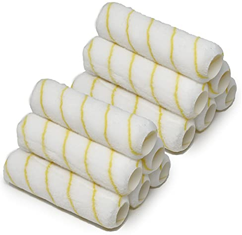 Allgala Paint Roller Covers, 12-Pack 9 Inch Shedless Paint Roller Covers 1/2 Inch Nap, Covers for Paint Roller Frame and Paint Roller Kit