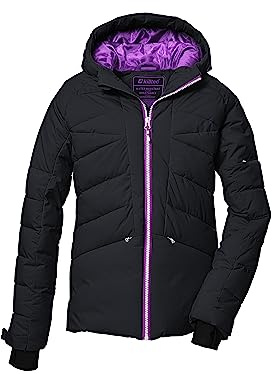 Killtec Ksw 116 Grls Skida Qltd Jcke quiltad jacka/skidjacka med huva och snöfall