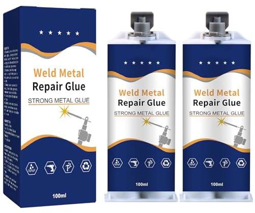 Metal Repair Glue Allzweck Reparaturkleber 100ML Extra Starker Kleber Schweissnaht Kleber Sekundenkleber Metall Reparatur Paste Reparatur Mittel für Reparieren Gussfehler Verwendet (2PC)