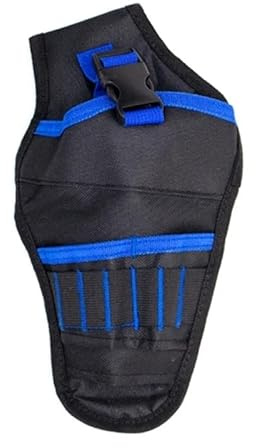 Tabliers Porte Outils Pochette à Outils for électricien, Sacs de Ceinture en Tissu Oxford, Tablier de Travail de Construction, Artisanat, Accessoires for Outils d'électricien, Goutte (Color : Blue)
