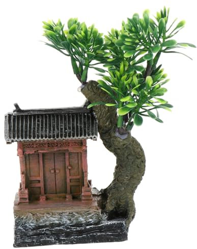 DOITOOL Garten Landschaftsbau Baum Vintage-Accessoires Mikrolandschaftsornament Pflanzendekor Aquarium Aquarienverstecke Reptilienboden Greifer Jahrgang Harz Versteck