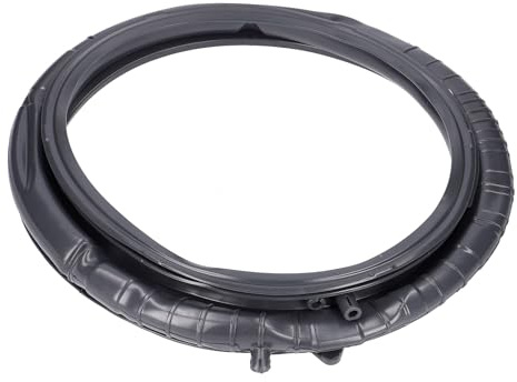 easyPART passend für CANDY/HOOVER 49126304 Türmanschette Haier | 0020301453BA für Waschmaschine, Manschette, Türgummi, Grau, Dichtring, Frontlader, Spannringe, Einfüllöffnung