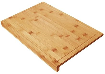 DK HOME Tabla DE Cortar Bambu con Borde 45 x 34 x 3.5 cm