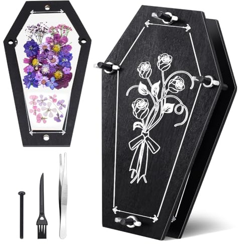 NBEADS Kit per Pressare i Fiori, Pressa per foglie Kit Professionale per Pressare Fiori In Legno Kit per Conservazionee Piante A 6 strato per Essiccazione di Fiori Fai-Da-Te, 17x10cm