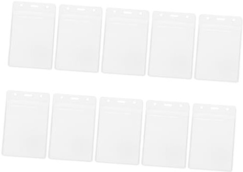 DIYEAH 10stücke Ausweishalter Transparent Für Arbeitsausweise Studentenausweise Visitenkarten Kreditkarten Mitgliedskarten Pack Klar Kartenhalter Ausweishülle