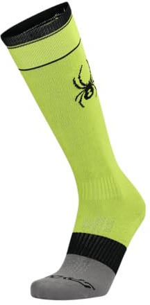 Spyder MENS PRO LINER SKI SOCKS, Herren, LIME, M