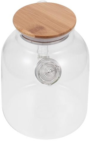 HOMOBABE Tetera De Vidrio Para Agua y Té Grande Resistente Botella De Vidrio Transparente