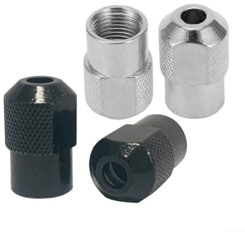 Mini tuercas de portabrocas (juego de cuatro) en aleación de zinc, adecuadas para tamaño M8