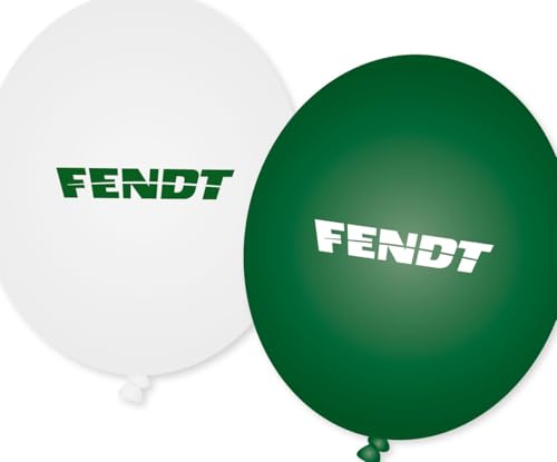 8 Luftballons * FENDT TRAKTOR * als Deko für Kinderparty und Kindergeburtstag | Bauernhof Trecker Farm Landwirtschaft Ballons Balloons Ballondeko Kinder Party Set