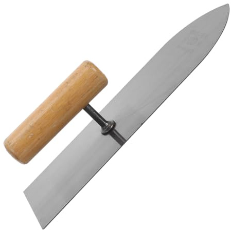 Ipetboom Truelle à Plâtre en Métal 33 CM avec Poignée Ergonomique en Caoutchouc Spatule de Lissage Portable pour Plaques de Plâtre Outil Polyvalent de Plâtrage Finition pour Murs