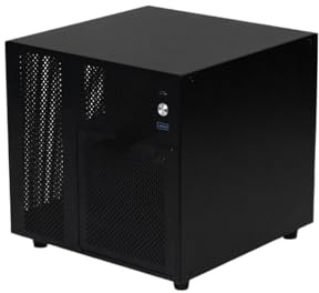 Ursa Minor 4-Bay NAS ITX-Gehäuse – mit Rückwandplatine, SFX/SFX-L-Netzteilunterstützung, Schwarz, kompatibel mit UNRAID/Synology(Ursa Minor Black)
