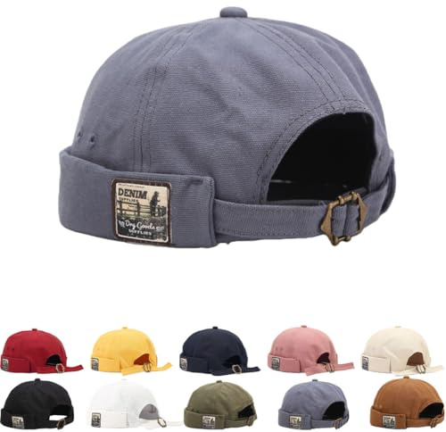 Bonnet Docker Été Maille sans Bord Visiere Brimless Hat Homme Femme Chapeau Marin Casquette Docker