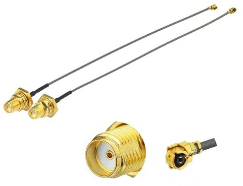 Superbat U.fl Kabel SMA Bulkhead Buchse auf IPX Low Loss Koaxialkabel (RG178 15cm) für WLAN Router Mini PCIe Karten Netzwerk Verlängerung Pigtail PCI WiFi WAN Repeater Antenne | Für Mini U.FL auf SMA Pigtail Low Loss Router, Netzwerkverlängerung, Bulkhead Pigtail PCI WiFi WAN Repeater