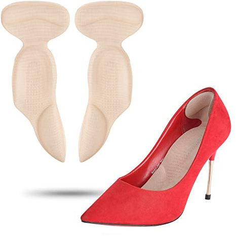 DOACT 3-1 Empuñaduras de tacón alto con plantilla de soporte de para zapatos Insertos de cojín de zapatos demasiado grandes para mujeres y hombres Almohadillas ortopédicas con pegatinas para