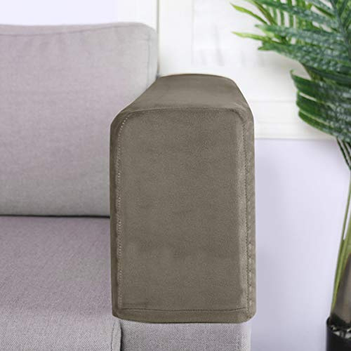LIOOBO 2 Stück Sofa Armlehnenbezüge Elastisch Waschbar Schutzbezug Für Sofa Couch Überzug Armlehnen Schoner Für Wohnzimmer