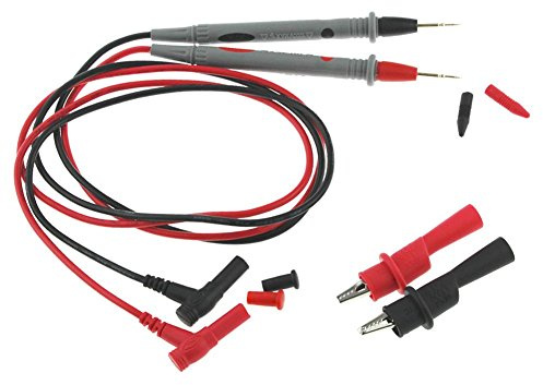 SOBW Kit de câbles de test multimètre avec mini pinces crocodiles et sondes universelles 20 A pour multimètres avec pince crocodile