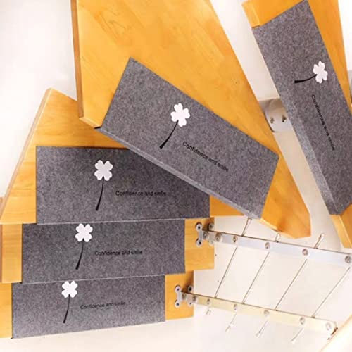 JYMYGS 21 x 55CM Stufenmatten innen 5 stück Antirutschstreifen Treppe Set, treppenstufen matten rechteckig selbstklebend zuschneidbar, Treppenteppich für Kinder, Älteste und Haustiere, Braun