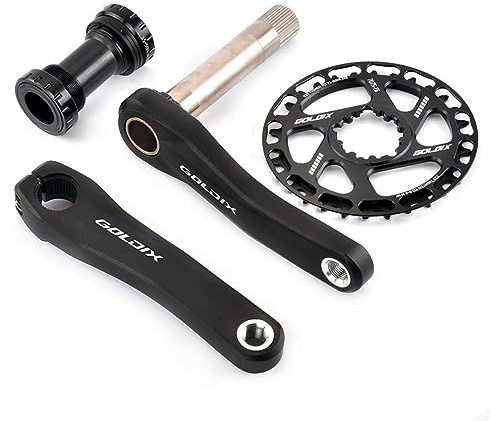 110/127/140/150/155/160mm Kinder Zusammenklappbar MTB Kurbelarm Set 28/30/32/34/36T Mit Kettenblatt Schrauben Und Tretlager Bergkurbelgarnitur Aus Aluminiumlegierung ( Color : 150mm , Size : 30T )