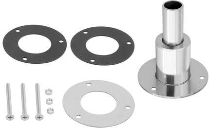 DROMEDARY Durch Rumpf Auspuff Hautanpassung Diesel Heizung Thru Rumpf Auspuffhaut Edelstahl 316 Luft-Dieselheizungs Auspuffrohr Schiffsauspuff Rohrauspuff für Boot LKW Webasto，Gerade 24mm