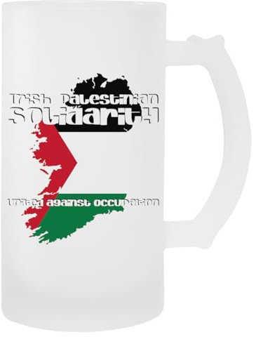 Irish Palestinian Solidarity Glas-Bierbecher Mit Henkel