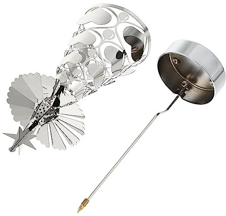 TOPBATHY 2stücke Weihnachtsbaum Kerzenhalter Rotierender Teelichthalter Für Festliche Tischdekoration Eleganter Silberner Kerzenständer Für Weihnachten Und Winterpartys