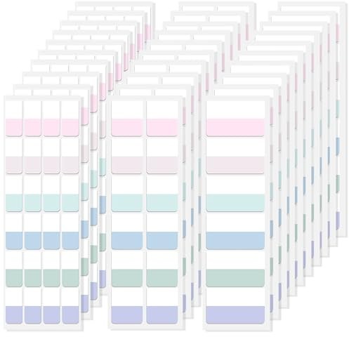 420 Pièces Marque Page Adhesif, Autocollantes D'index Inscriptible Sticky Tabs pour Convient aux Bureaux, Documents, Livres, Agendas, Dossiers (Light Color)