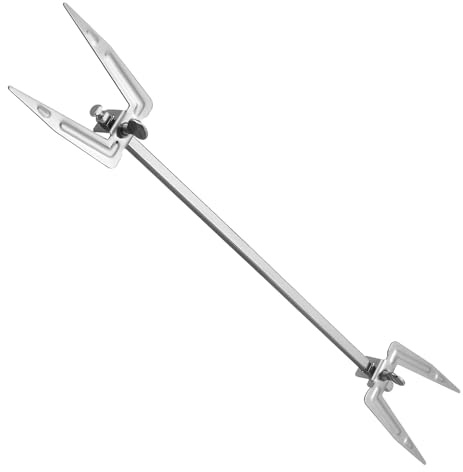 Kisangel Tenedor Inoxidable para Barbacoa Interior Brocheta para Pollo y Pescado Compatible con Freidora de Aire Fácil de Limpiar y Resistente
