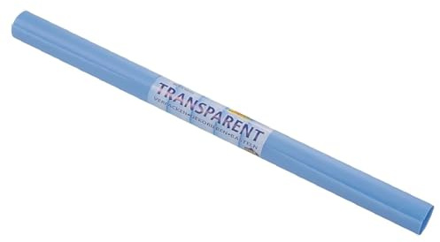 Transparentpapier Extra Stark 115 g/m², 50,5 x 70 cm (5 Rollen, Hellblau)