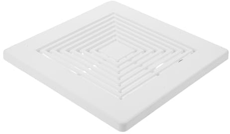 Beavorty Cubierta Cuadrada Extractora de Baño con Resorte, Rejilla Ventilación 23x23 Cm, Revestimiento para Ducha y Pared, Rejilla Ventilador Ventilación Silenciosa,