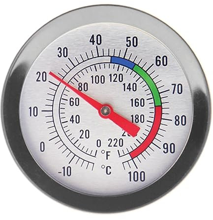 Termómetro para hacer velas, una herramienta ideal para derretir soja y parafina, con sonda de acero inoxidable de 300 mm y clip para engancharlo, con esfera de fácil lectura