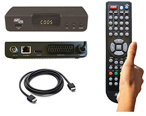DECODER COBRA DIGITALE TERRESTRE mod. DINGO, FULL HD, PVR, DVB-T2, H.265/HEVC, MEDIAPLAYER, Cavo HDMI, VIDEO-REGISTRAZIONE, Telecomando con Autoapprendimento