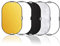 Selens 5 en 1 Reflector de Luz Oval 120x180CM Plegable Portátil con Asa Iluminación Estudio Fotográfico Fotografía al Aire Libre, Color Negro, Blanco, Oro, Plata, Translúcido