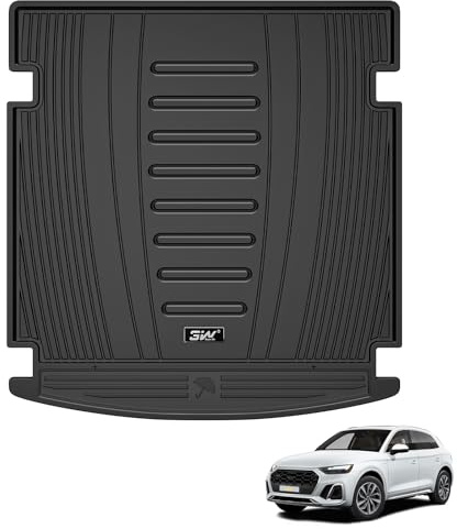 3W Kofferraumwanne für Audi Q5/SQ5 80A 2018-2023 | Nicht für TFSI e/Sportback | TPE Thorex™ Allwetter | 3D Maßgeschneiderte Passform | Hundefreundlich Auto Zubehör