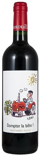 Chateau de Cranne, Bordeaux Rouge Dompter La Bête, 2022, 750 ml, Merlot e Cabernet Sauvignon con Note di Fragola e Ribes, Ideale con Carni Rosse e Formaggi, Certificazione Biologica, 12.5% Vol.