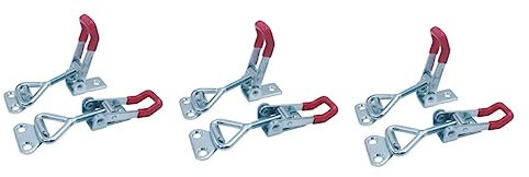 Angoily 6pcs Quick-Release Toggle Clamp for Metalwork Horizontal Toggle Clamp for Welding Machine Operation and Mold Making