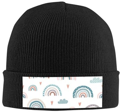 Strickmütze, Unisex-Wintermütze, Wintermützen, weiche Strickmützen, warme Beanie-Mütze, Skimützen, Jack-Russell-Terrier-Kaktus-Minze, süßer Jack-Russell-Hund