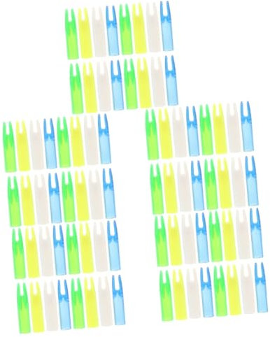 YARNOW Nockenschwanz 80 STK Pfeilscheide Pfeil Nocke Schützende Nocke Zum Bogenschießen Ersatznock Zum Bogenschießen Schützende Pfeilnock Pfeilnocken Ersetzen Plastik Fiberglas-Pfeil