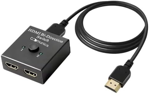 Sdoppiatore Hdmi 4K@60Hz Splitter Hdmi 1 In 2 Out Switch Hdmi 2 In 1 Out Hub Hdmi in Alluminio Bidirezionale Compatibile