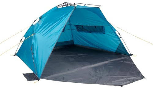 Uquip Automatik Strandmuschel Speedy XL Strandzelt Reise Wind Sonnen Schutz UV50 Petrol/grey