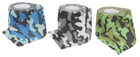 Tape Sportivo Mimetico Elastico 3 Pezzi Non Tessuto | Braccia e Corpo, Uso Sportivo, Facile Portare e Rimuovere, Non Aderisce ai Peli
