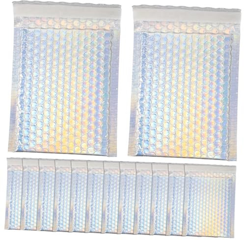 SHOWERORO 16 Stück Luftpolsterversandtaschen Versandtaschen Für Kleinteile Selbstklebend Verschleißfest