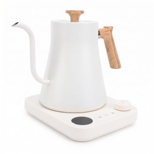 Bouilloire Électrique 1200W Température Réglable avec Écran LCD Minuterie - Chaudière à Eau Chaude Intérieure (Prise UE)