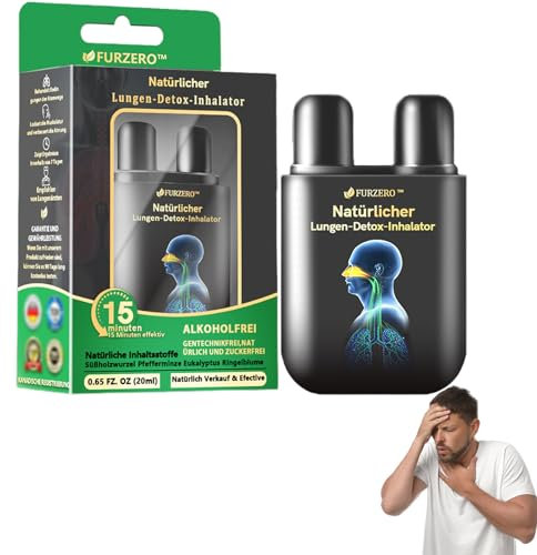 Furzero Natürlicher Lungen-Detox-Inhalator,Lungenmucus Reinigungsinhalator,Furzero KräUter Lungenreiniger Inhalator, Furzero Lungenmucus Reinigungs inhalator (1 Stück)