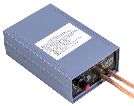 Mermajestic Machine à souder par points, machine à souder par points, 5000 W, affichage LED, ensemble de machine à souder par points, puissance réglable, batterie lithium-ion de 4000 mAh