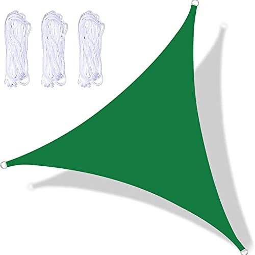 Gazebo Giardino Telo Vela Triangolare Ombreggiante 5x5x5 m Tenda A Vela Ombrellone da Esterno Vela Ombrellone Impermeabile con Accessori per Giardino Piscine Cortile
