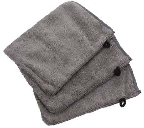 Healvian 3Pcs Face Cleaning Gloves Soft Microfiber Makeup Remover Mitts for Sensitive Skin Deep Cleansing Shower and Bathroom Use Pore and Oil Removal Suitable for Travel and Daily Skincare