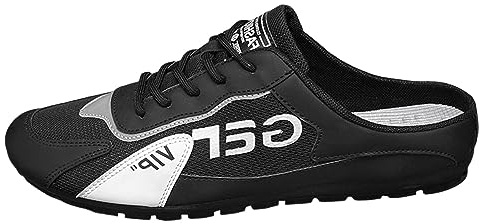 Mulas y zuecos para hombre, verano, ligero, transpirable, mulas, de piel y malla, patchwork zueco, verano, zapatos ortopédicos, comodidad, zapatillas abiertas, zapatillas de deporte, zapatillas sin