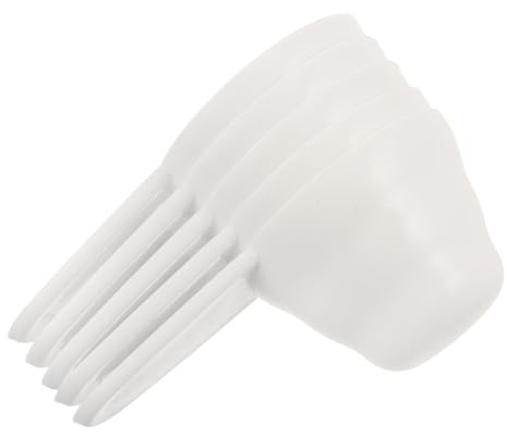 GETAJGHSD 5 pezzi Cucchiaini Dosatori in Plastica Bianco Misurini per Caffè Proteine e Spezie Manico Corto Ergonomico per Cucina e Preparazioni Dolciarie